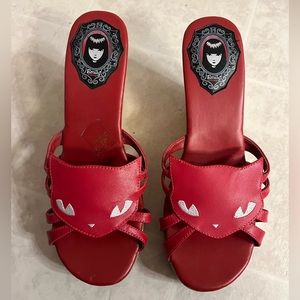 Emily the Strange Vintage Red Sandals - super rare and hard to find!  Women’s 10